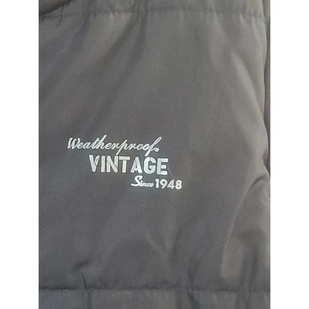 Weatherproof Vintage Reversible Puffer Vest Red Black Mens Medium Full Zip Vest